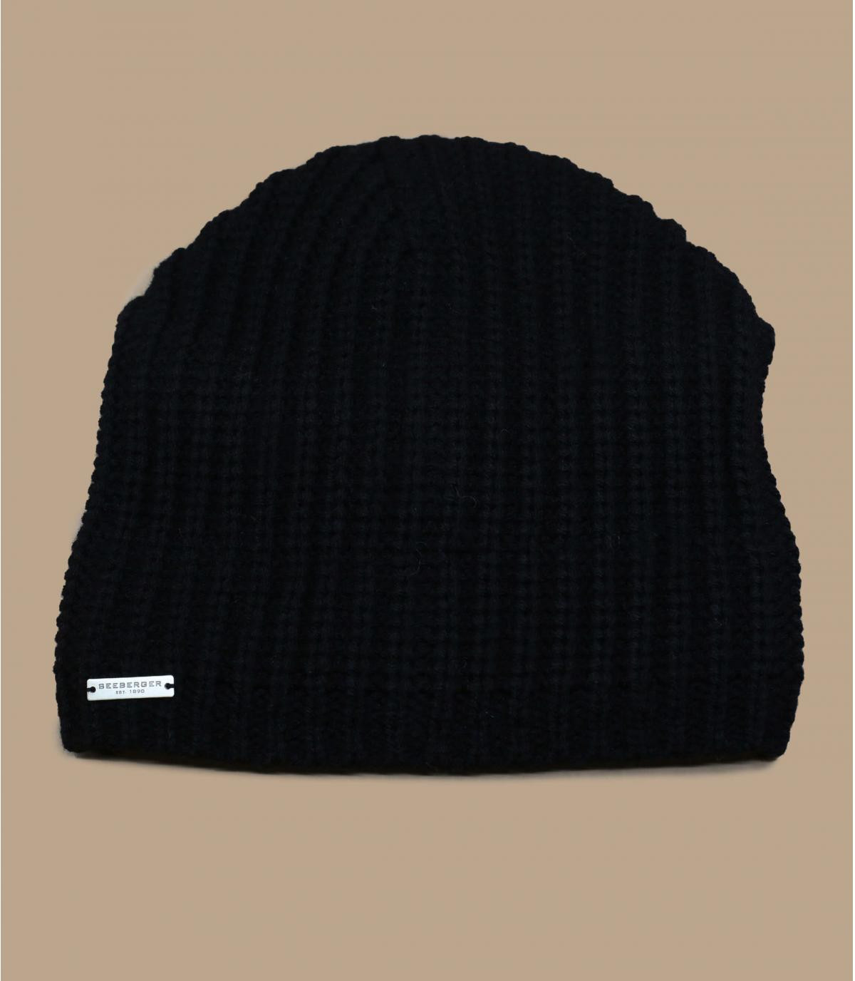 Headsock in recycled yarn black Seeberger Headsock in recycled yarn black Seeberger